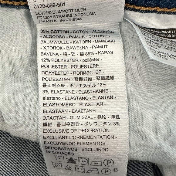 Women's Levi 710 Super-Skinny Jeans | 30x30 - Picture 11 of 12